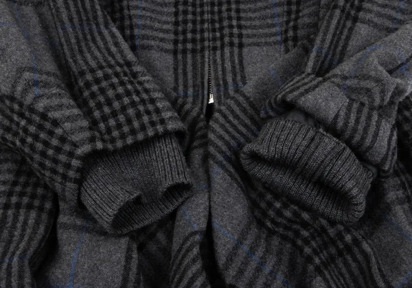 Vivienne Westwood Red Label Wool Cotton Check Drape Coat K-164062_008