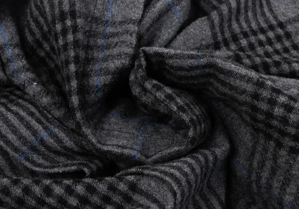 Vivienne Westwood Red Label Wool Cotton Check Drape Coat K-164062_012