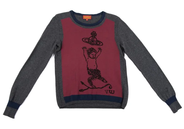 Vivienne Westwood Red Label Printed Intarsia Knit Top K-164063_002