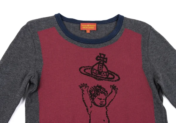 Vivienne Westwood Red Label Printed Intarsia Knit Top K-164063_003