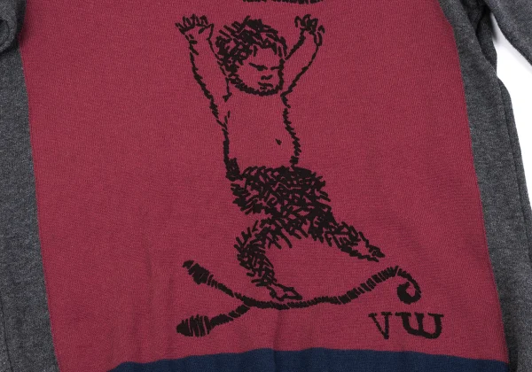 Vivienne Westwood Red Label Printed Intarsia Knit Top K-164063_011