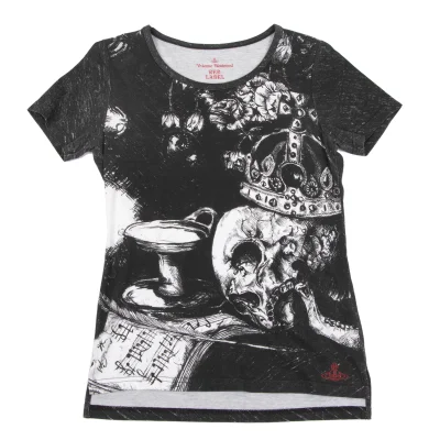 Vivienne Westwood Red Label Crown Skull Printed T Shirt