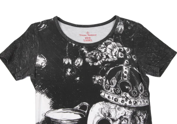 Vivienne Westwood Red Label Crown Skull Printed T Shirt K-164066_002