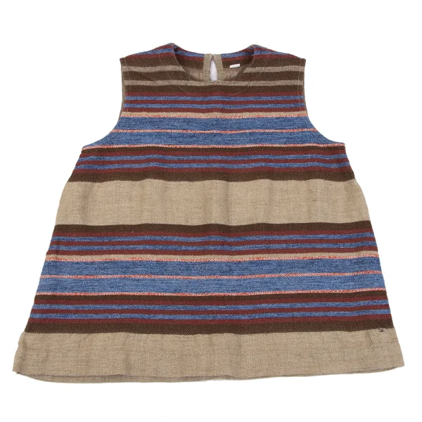 45rpm 45R Linen Cotton Stripe Sleeveless Top K-164069_002