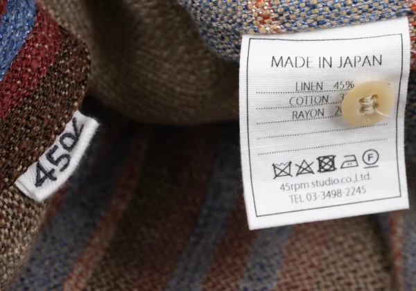 45rpm 45R Linen Cotton Stripe Sleeveless Top K-164069_013