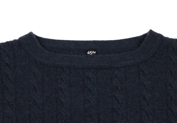 45rpm 45R Wool Stripe Cable Knit Sweater K-164070_004