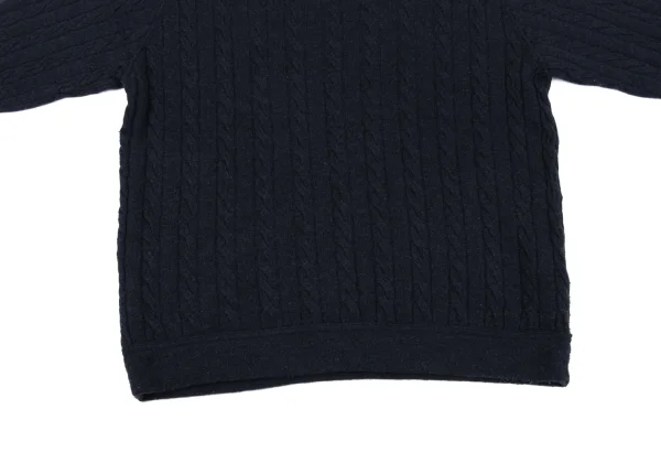 45rpm 45R Wool Stripe Cable Knit Sweater K-164070_007