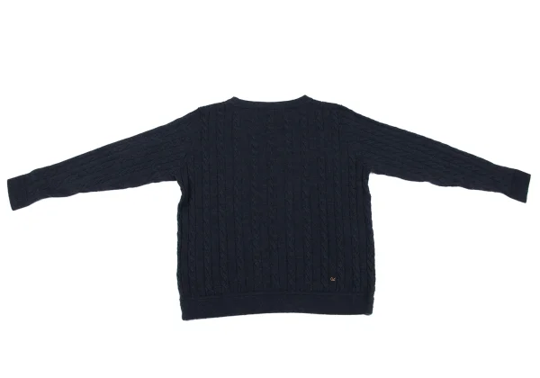 45rpm 45R Wool Stripe Cable Knit Sweater K-164070_009