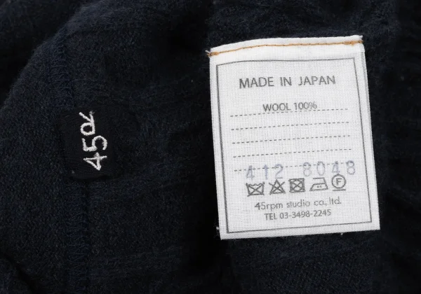 45rpm 45R Wool Stripe Cable Knit Sweater K-164070_012