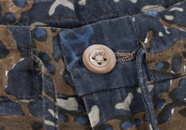 45rpm 45R  Indigo Dyed Floral Pattern Cotton Wide Pants K-164079_004