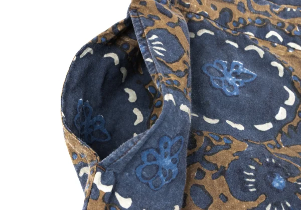 45rpm 45R  Indigo Dyed Floral Pattern Cotton Wide Pants K-164079_005