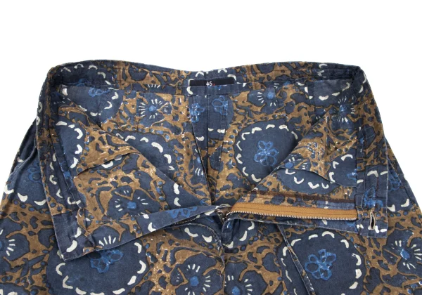 45rpm 45R  Indigo Dyed Floral Pattern Cotton Wide Pants K-164079_006