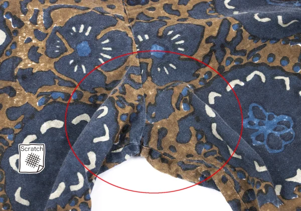 45rpm 45R  Indigo Dyed Floral Pattern Cotton Wide Pants K-164079_008