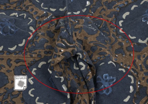 45rpm 45R  Indigo Dyed Floral Pattern Cotton Wide Pants K-164079_011