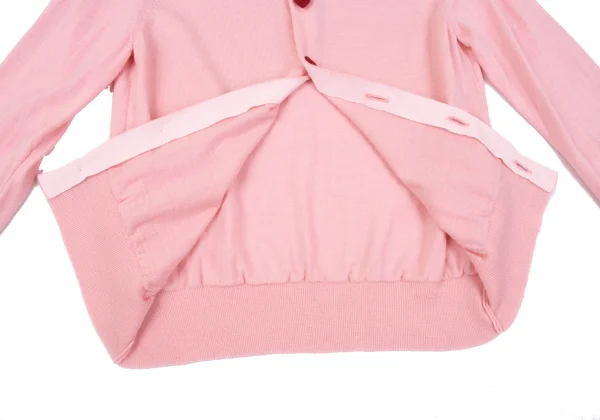 COMME des GARCONS GIRL Heart Button Wool Knit Cardigan K-164081_009