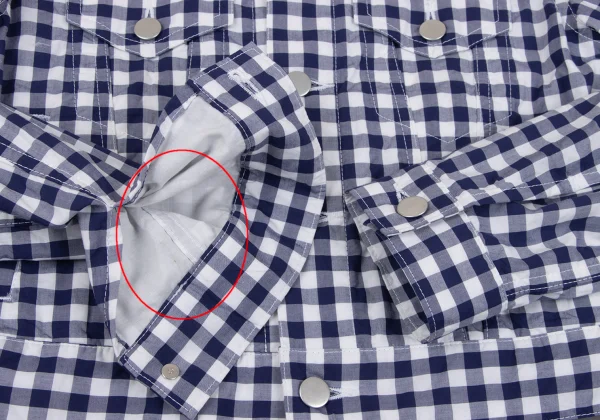 COMME des GARCONS GIRL Gingham Check Shirt Jacket K-164083_010