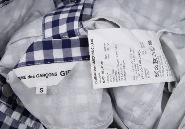 COMME des GARCONS GIRL Gingham Check Shirt Jacket K-164083_018
