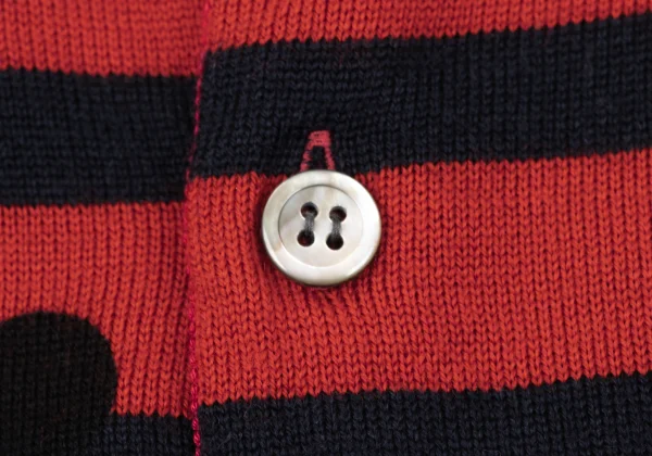 COMME des GARCONS Dot Stripe Wool Knit Cardigan K-164089_005