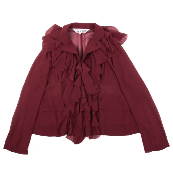 COMME des GARCONS Poly Frill Color See-through Jacket K-164095_002