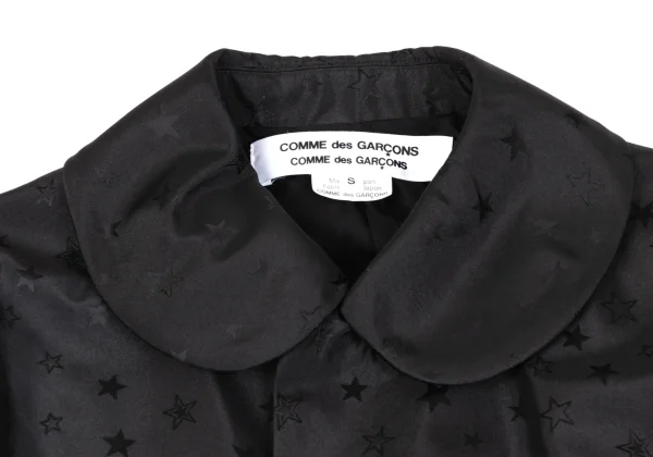 COMME des GARCONS Star Patterned Round Collar Coat K-164098_004
