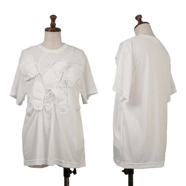 COMME des GARCONS Front Gathered Design T Shirt White S K-164099_001