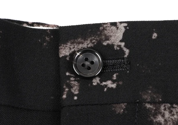 COMME des GARCONS Wool Patterned Cropped Pants K-164101_003