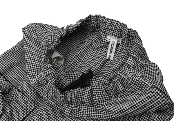 COMME des GARCONS Wool Houndstooth Cutting Frill Skirt K-164102_004