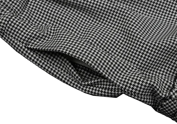 COMME des GARCONS Wool Houndstooth Cutting Frill Skirt K-164102_005