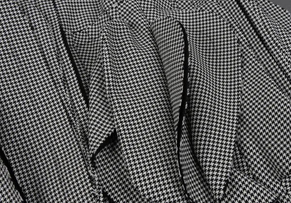 COMME des GARCONS Wool Houndstooth Cutting Frill Skirt K-164102_007