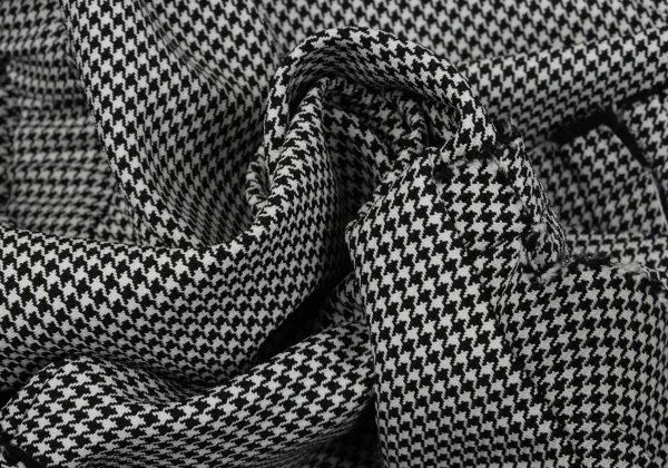 COMME des GARCONS Wool Houndstooth Cutting Frill Skirt K-164102_011