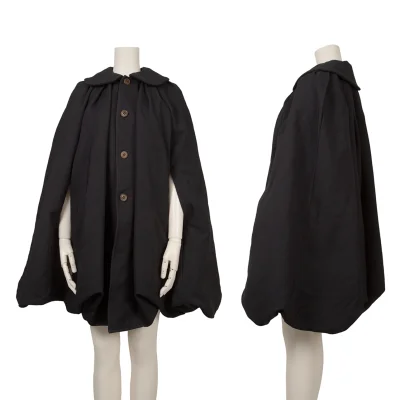 COMME des GARCONS Polyester Round Collar Poncho Coat