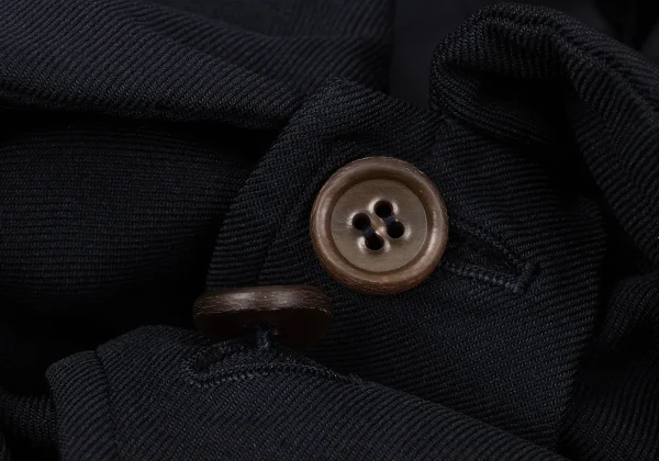 COMME des GARCONS Polyester Round Collar Poncho Coat K-164104_005