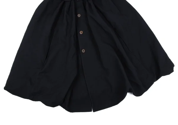 COMME des GARCONS Polyester Round Collar Poncho Coat K-164104_006