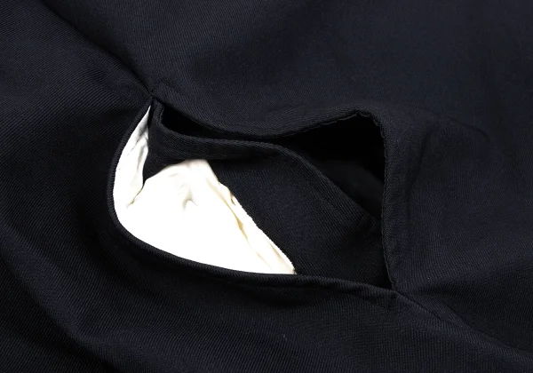 COMME des GARCONS Polyester Round Collar Poncho Coat K-164104_007