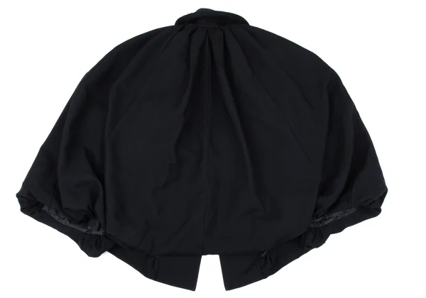 COMME des GARCONS Polyester Round Collar Poncho Coat K-164104_009