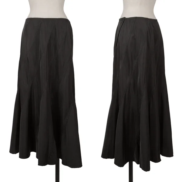 tricot COMME des GARCONS Dyed Nylon Curve Switching Skirt Black M K-164105_001