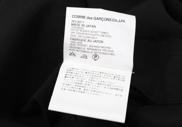 COMME des GARCONS Wool Waist Cut Off Skirt K-164108_011