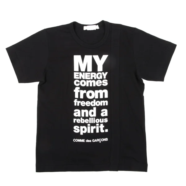 COMME des GARCONS Message Printed T Shirt Black S K-164110_001