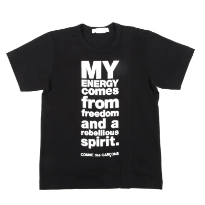 COMME des GARCONS Message Printed T Shirt