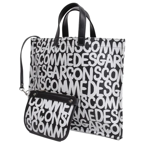 COMME des GARCONS×baanai Printed PVC Tote Bag Black  K-164115_001