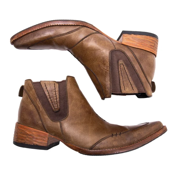 JPG by GAULTIER Side Gore Stitch Leather Boots K-164116_003