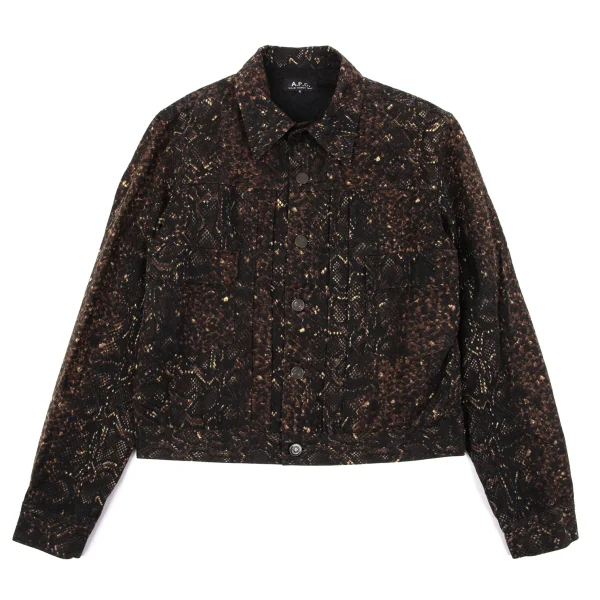 A.P.C. Patterned Cotton Oiled Jacket K-164127_002