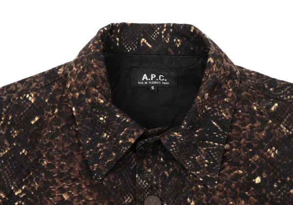 A.P.C. Patterned Cotton Oiled Jacket K-164127_004