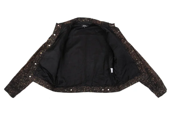 A.P.C. Patterned Cotton Oiled Jacket K-164127_010