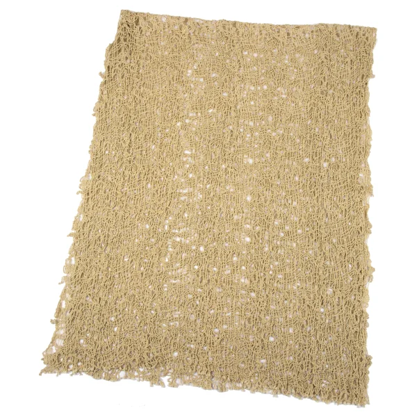 Falierosarti Openwork Knit Stole Beige  K-164128_001