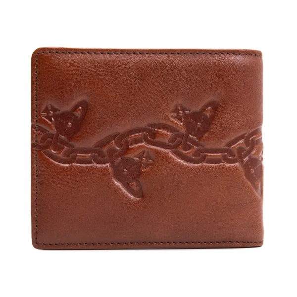 Vivienne Westwood MAN Chain Orb Emboss Leather Wallet K-164131_002