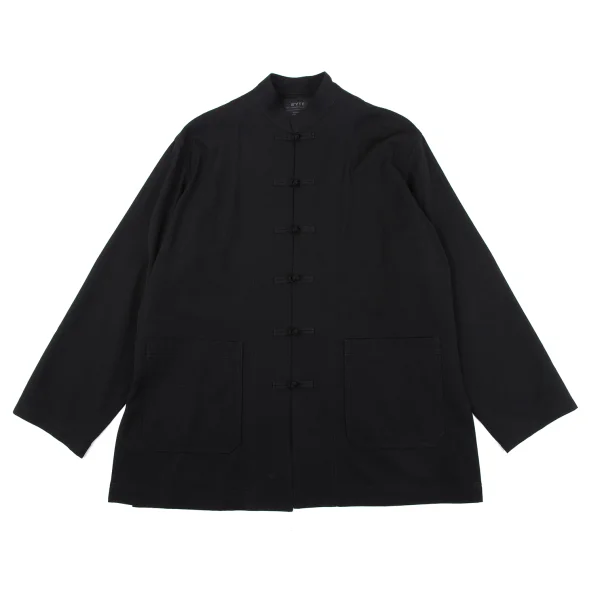 s'yte Wool Gaba Stand Collar Chinese Jacket Black 3 K-164133_001