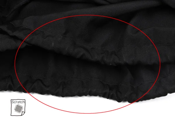 Yohji Yamamoto POUR HOMME Wool Gaba Tuck Balloon Pants K-164137_009