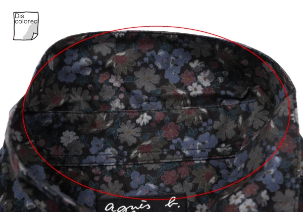 agnes.b homme Cotton Floral Printed Shirt K-164138_004