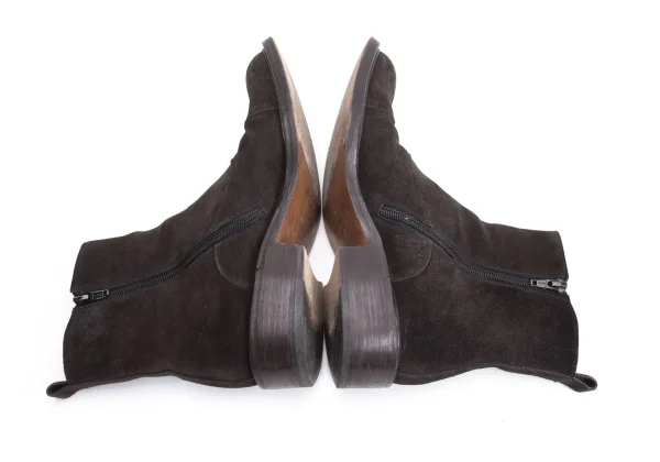 DOUCAL'S Medallion Side Zipper Suede Boots K-164142_008